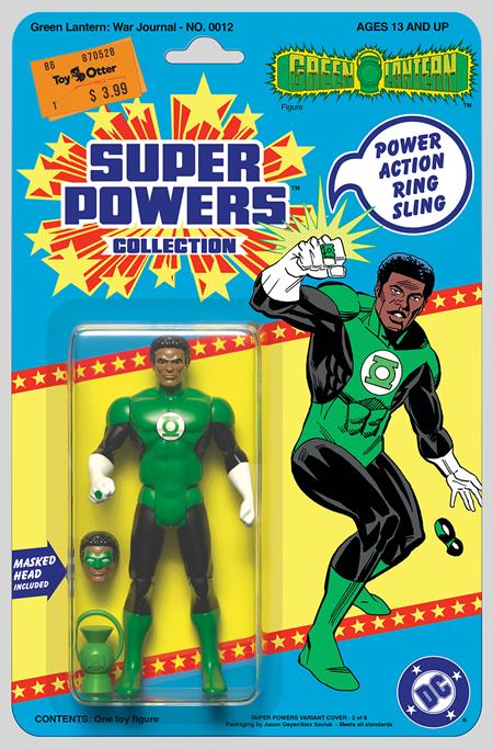 GREEN LANTERN WAR JOURNAL #12 CVR C JASON GEYER & ALEX SAVIUK DC SUPER POWERS CARD STOCK VAR -Releases: 8/21/24