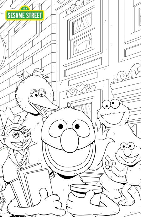 SESAME STREET #1 CVR C AUSTIN BAECHLE COLORING BOOK SKETCH VAR - Release Date: 8/28/24
