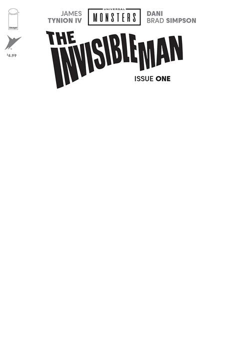 UNIVERSAL MONSTERS THE INVISIBLE MAN #1 (OF 4) CVR H BLANK SKETCH VAR - ISBN: 70985304411600181 - Release Date: 8/27/25