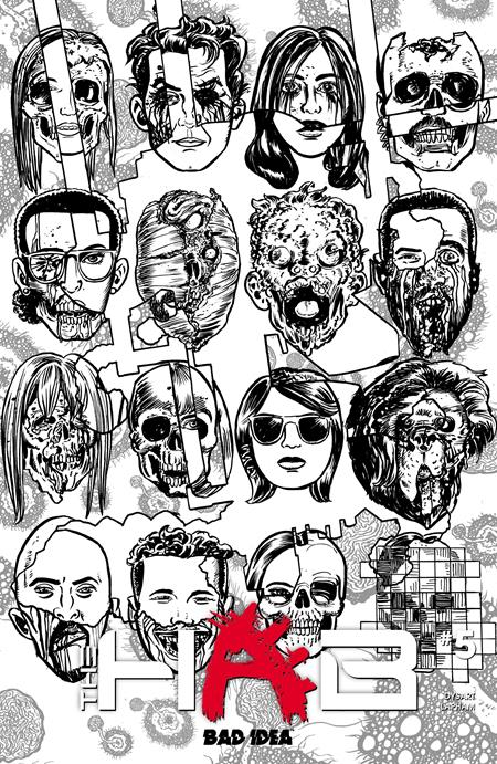 HAB #5 (OF 6) CVR D DAVID LAPHAM BW INFECTED SKULLS VAR ISBN: 85001727736600541 - FOC DATE: 7/26/26 - Release Date: 8/26/26