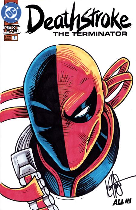 DF DEATHSTROKE THE TERMINATOR #1 SIGNED AND REMARKED BY KEN HAESER ISBN: 725130367211 - FOC DATE: 7/5/26 - Release Date: 8/26/26