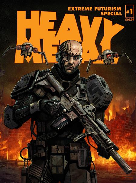 HEAVY METAL MAGAZINE SPECIAL EXTREME FUTURISM #1 CVR B SEDAT OEZGEN CARLOS CABRERA VAR (MR) ISBN: 85007130301800121 - FOC DATE: 7/5/26 - Release Date: 8/26/26