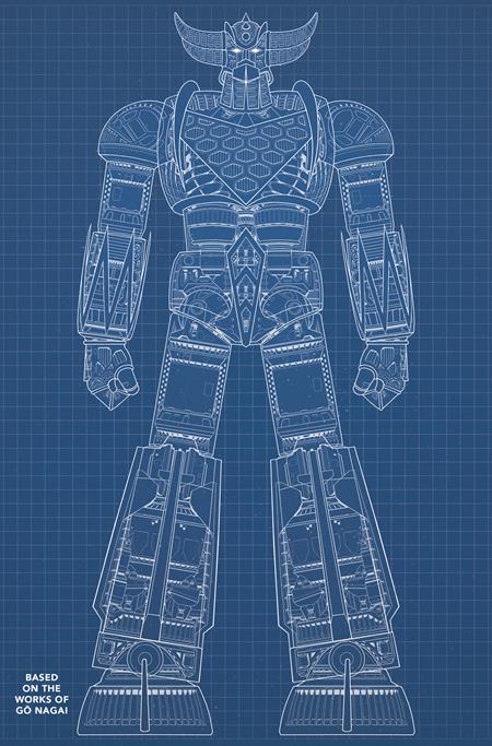 UFO ROBOT GRENDIZER #1 (OF 4) CVR E BLUEPRINT DENIS BAJRAM & BRICE COSSU VAR ISBN: 79361173687000151 - FOC DATE: 7/12/26 - Release Date: 8/5/26