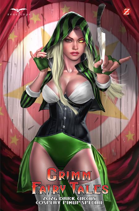 GRIMM FAIRY TALES 2026 DARK CIRCUS COSPLAY PINUP SPECIAL (ONE SHOT) CVR B JOSH BURNS VAR ISBN: 73238850810500121 - FOC DATE: 8/16/26 - Release Date: 9/9/26