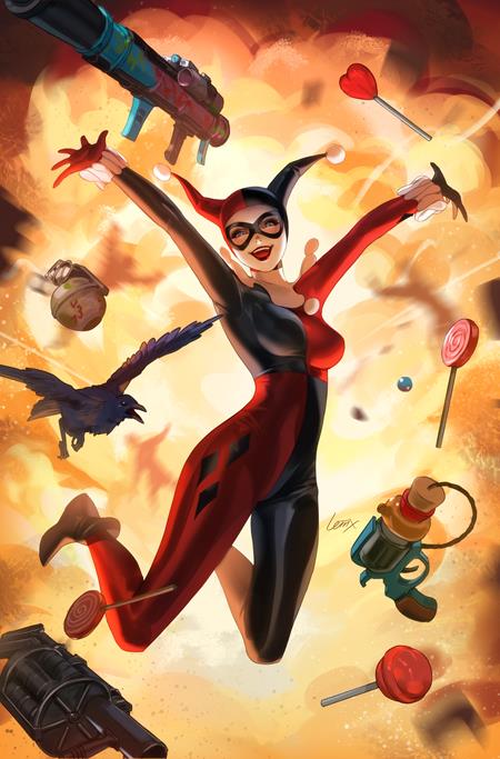 HARLEY QUINN #43 CVR B LESLEY LEIRIX LI CARD STOCK VAR - Release Date: 9/25/24