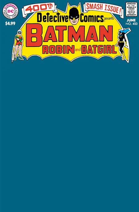 DETECTIVE COMICS #400 FACSIMILE EDITION CVR C BLANK VAR - Release Date: 9/4/24