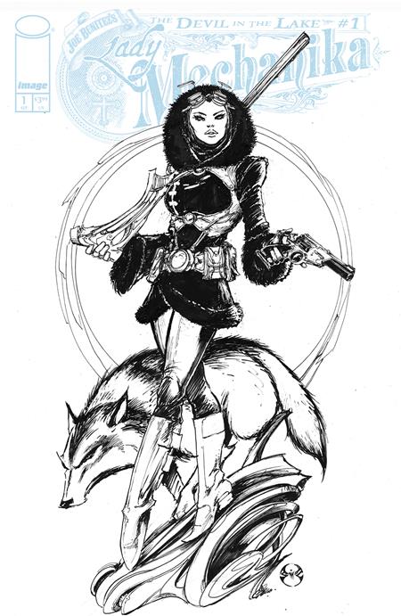LADY MECHANIKA THE DEVIL IN THE LAKE #1 (OF 4) CVR C INC 1:10 JOE BENITEZ B&W VAR - Release Date: 9/4/24