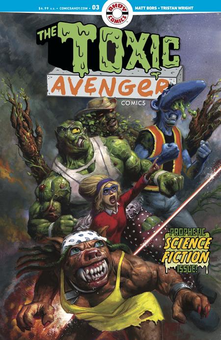 TOXIC AVENGER COMICS #3 CVR A FRED HARPER (MR) - 9/17/25 - Release Date: 9/17/25