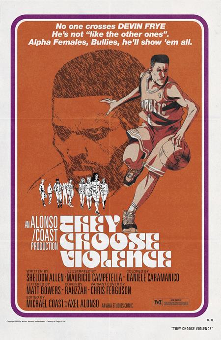 THEY CHOOSE VIOLENCE #4 (OF 5) CVR B CHRIS FERGUSON & MAURICIO CAMPETELLA BLAXPLOITATION FILM HOMAGE VAR (MR) - 9/17/25 - Release Date: 9/17/25