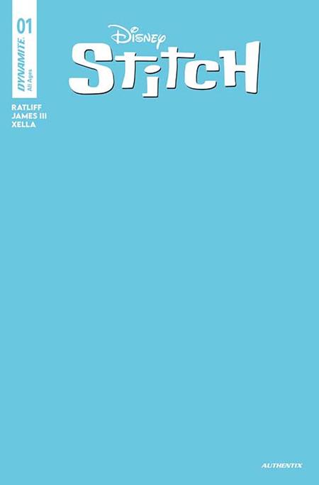 STITCH #1 CVR S FOC BONUS BLUE BLANK AUTHENTIX VAR - 8/27/25 - Release Date: 8/27/25