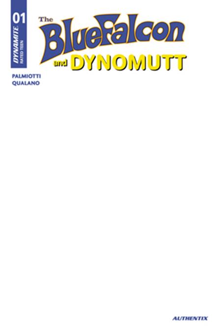 BLUE FALCON & DYNOMUTT #1 CVR I BLANK AUTHENTIX VAR - 9/10/25 - Release Date: 9/10/25