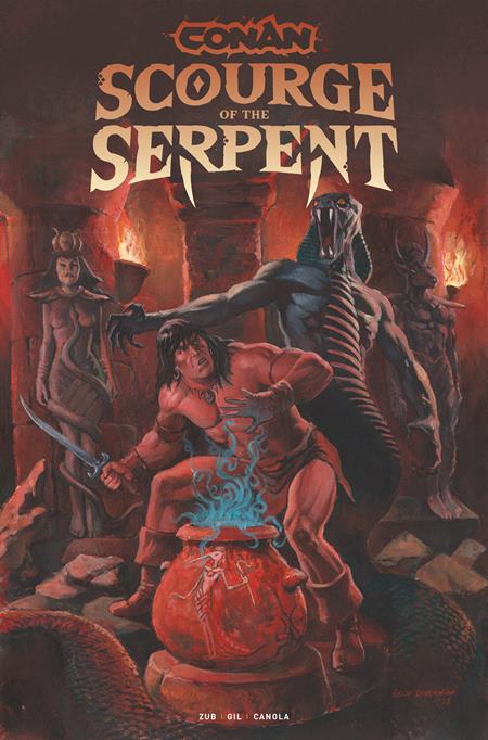 CONAN THE BARBARIAN SCOURGE OF THE SERPENT #1 (OF 4) CVR C GEOF ISHERWOOD VAR (MR) - 9/24/25 - Release Date: 9/24/25