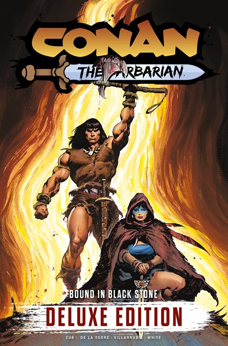 CONAN THE BARBARIAN BOUND IN BLACK STONE DELUXE EDITION HC VOL 01 REGULAR EDITION ROBERTO DE LA TORRE (MR) - 9/17/25 - Release Date: 9/17/25