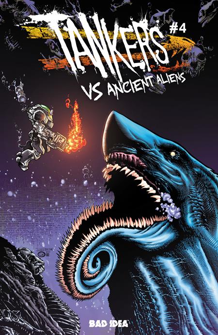 TANKERS VS ANCIENT ALIENS #4 (OF 5) CVR B JOSHUA DERSTINE & JOHN LIVESAY VAR ISBN: 85001727745804021 - FOC DATE: 8/9/26 - Release Date: 9/9/26