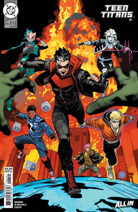 TEEN TITANS #1 CVR B DAN MORA CARD STOCK VAR ISBN: 76194139765800121 - FOC DATE: 8/9/26 - Release Date: 9/2/26