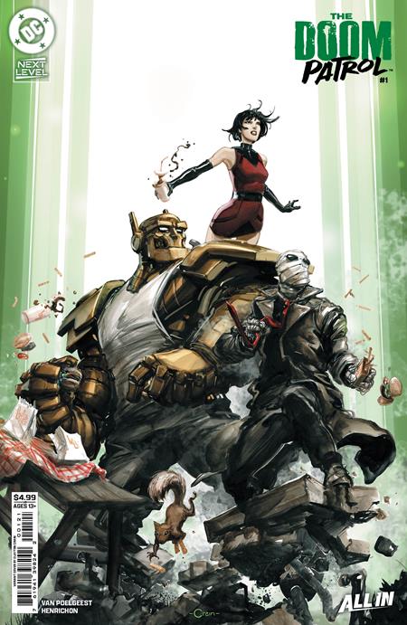 DOOM PATROL #1 CVR B CLAYTON CRAIN CARD STOCK VAR ISBN: 76194139824200121 - FOC DATE: 8/9/26 - Release Date: 9/2/26