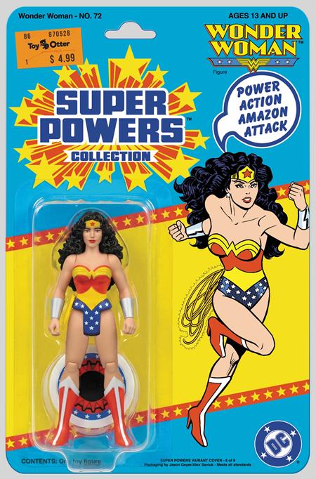 WONDER WOMAN #72 FACSIMILE EDITION CVR B JASON GEYER & ALEX SAVIUK WONDER WOMAN SUPER POWERS CARD STOCK VAR ISBN: 76194139524100121 - FOC DATE: 8/30/26 - Release Date: 9/23/26