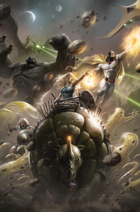 SPACE GHOST VS THE HERCULOIDS #1 CVR H FRANCESCO MATTINA LTD VIRGIN VAR ISBN: 72513036737201081 - FOC DATE: 8/23/26 - Release Date: 9/23/26