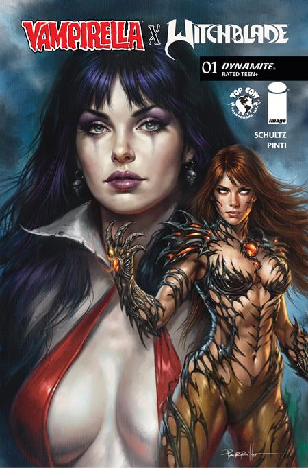 VAMPIRELLA X WITCHBLADE SPECIAL #1 (ONE SHOT) CVR B LUCIO PARRILLO VAR ISBN: 72513036739601021 - FOC DATE: 8/30/26 - Release Date: 9/23/26