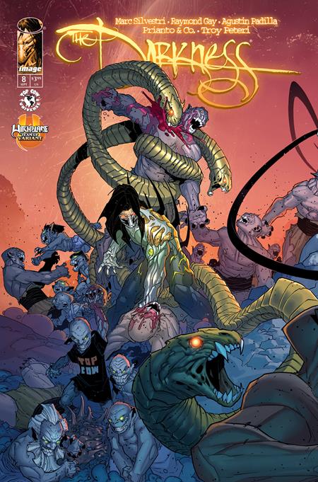 DARKNESS (2025) #8 CVR C PAT BOUTIN & STEVE FIRCHOW CONNECTING WITCHBLADE TEAM UP VAR ISBN: 70985304537300831 - FOC DATE: 9/20/26 - Release Date: 10/14/26