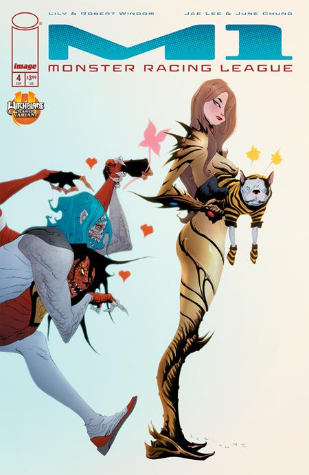 M1 MONSTER RACING LEAGUE #4 CVR B JAE LEE WITCHBLADE TEAM UP VAR ISBN: 70985304702500421 - FOC DATE: 8/30/26 - Release Date: 9/23/26