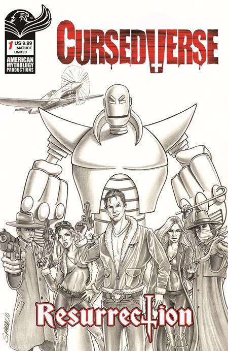 CURSEDVERSE RESURRECTION #1 CVR E MARK SPARACIO LTD B&W VAR ISBN: 78200334606300151 - FOC DATE: 8/23/26 - Release Date: 9/16/26