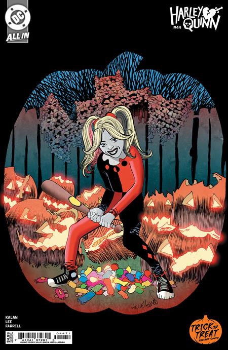 HARLEY QUINN #44 CVR D KELLEY JONES TRICK OR TREAT CARD STOCK VAR - Release Date: 10/23/24