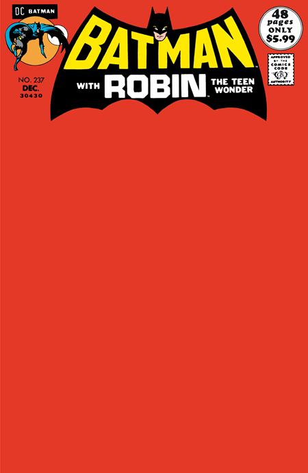 BATMAN #237 FACSIMILE EDITION CVR C BLANK VAR - Release Date: 10/9/24