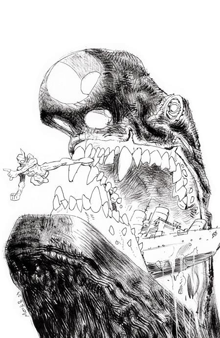 1:10 ULTRAMEGA BY JAMES HARREN #6 (OF 8) CVR C INC 1:10 MATIAS BERGARA B&W VAR (MR) - Release Date: 10/16/24