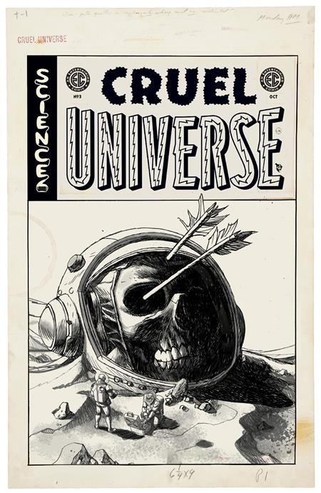 1:20 EC CRUEL UNIVERSE #3 (OF 5) CVR D INC 1:20 DAVE JOHNSON B&W ARTIST EDITION VAR (MR) - Release Date: 10/2/24
