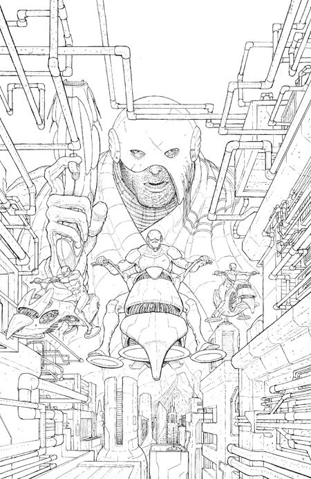 1:50 SKIN POLICE #1 (OF 4) CVR E INC 1:50 NICK PITARRA B&W VAR (MR) - Release Date: 10/2/24
