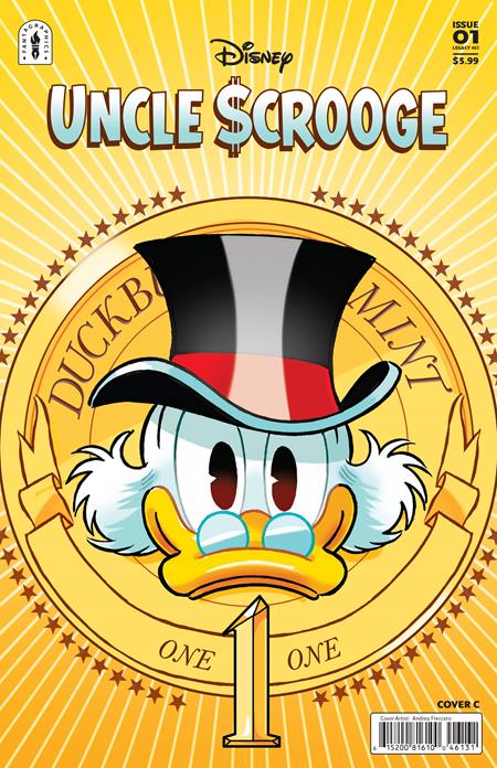 UNCLE SCROOGE FLINTHEART GLOMGOLDS SINISTER SECRET #1 (OF 3) CVR C ANDREA FRECCERO VAR - 10/8/25 - ISBN: 61520081610046131