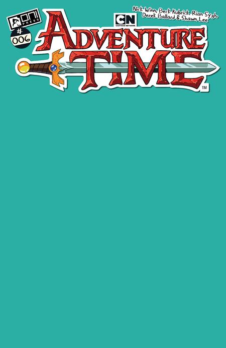 ADVENTURE TIME (2025) #6 CVR C BMO TEAL BLANK SKETCH VAR - 10/1/25 - ISBN: 64985600832900631