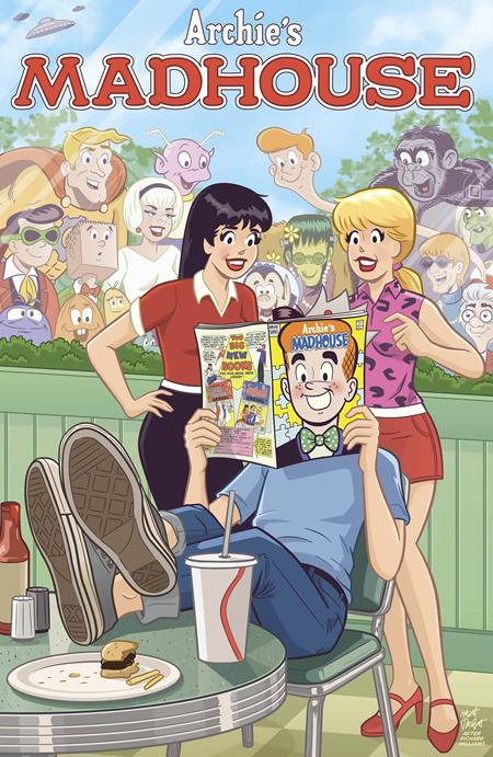 ARCHIES MADHOUSE #1 FACSIMILE EDITION CVR B MATT TALBOT MAD MAGAZINE VAR ISBN: 76281624515900121 - FOC DATE: 9/20/26 - Release Date: 10/14/26