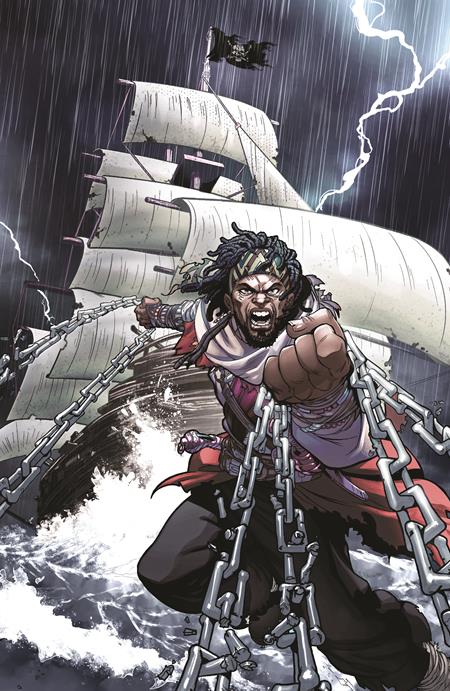 SHAQUILLE ONEAL PRESENTS VENGEANCE UNCHAINED THE LEGEND OF BLACK CAESAR #1 (OF 5) CVR D RAY ANTHONY HEIGHT FOIL FULL ART VAR ISBN: 76281625223200141 - FOC DATE: 9/13/26 - Release Date: 10/7/26