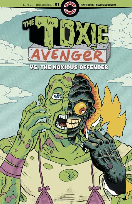 TOXIC AVENGER VS THE NOXIOUS OFFENDER #1 (OF 5) CVR A MATT BORS (MR) ISBN: 85647000848600111 - FOC DATE: 9/6/26 - Release Date: 10/7/26