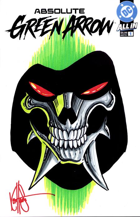 DF ABSOLUTE GREEN ARROW #1 BLANK VARIANT SIGNED AND REMARKED BY KEN HAESER ISBN: 725130368775 - FOC DATE: 9/6/26 - Release Date: 10/28/26