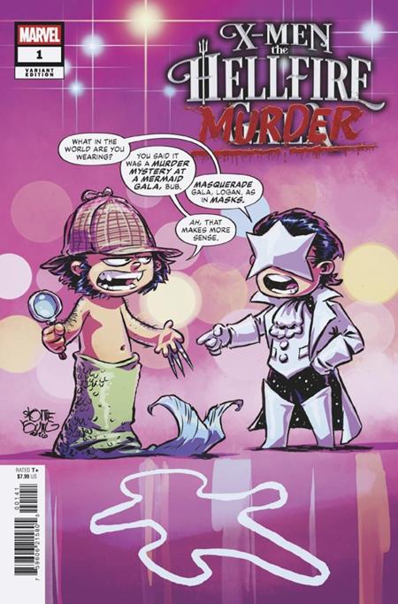 DF X MEN THE HELLFIRE MURDER #1 SKOTTIE YOUNG VARIANT SIGNED BY ERICA SCHULTZ ISBN: 725130368843 - FOC DATE: 9/6/26 - Release Date: 10/28/26