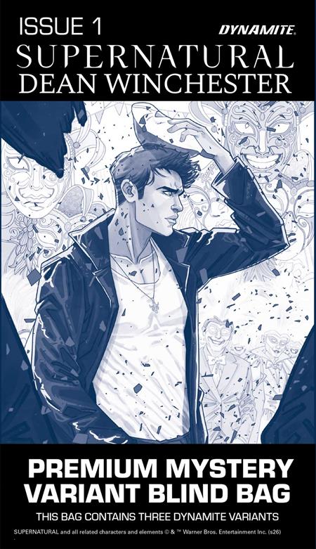 SUPERNATURAL DEAN WINCHESTER #1 CVR H PREMIUM MYSTERY BLIND BAG VAR ISBN: 72513036765501081 - FOC DATE: 9/27/26 - Release Date: 10/21/26