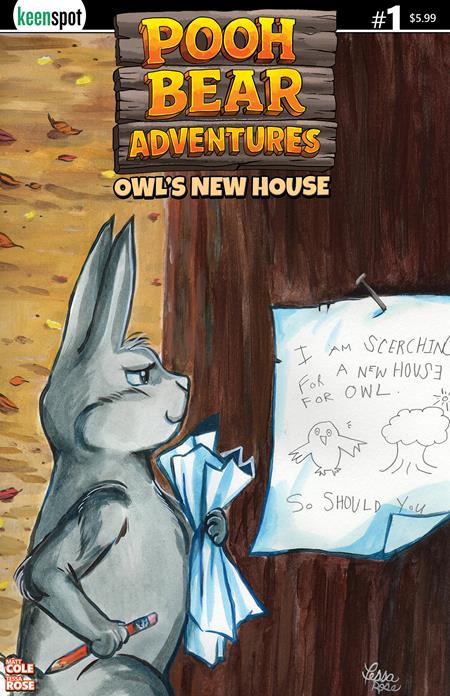 POOH BEAR ADVENTURES OWLS NEW HOUSE #1 (ONE SHOT) CVR A TESSA ROSE ISBN: 60283502351500111 - FOC DATE: 9/6/26 - Release Date: 10/28/26