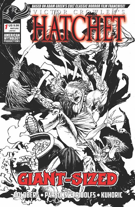 GIANT SIZED HATCHET HALLOWEEN #1 (ONE SHOT) CVR F ROY ALLAN MARTINEZ LIMITED B&W VAR ISBN: 78200334609400161 - FOC DATE: 9/27/26 - Release Date: 10/28/26