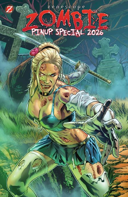 ZENESCOPE ZOMBIE PINUP SPECIAL 2026 (ONE-SHOT) CVR A IGOR VITORINO ISBN: 73238850860000111 - FOC DATE: 9/13/26 - Release Date: 10/21/26