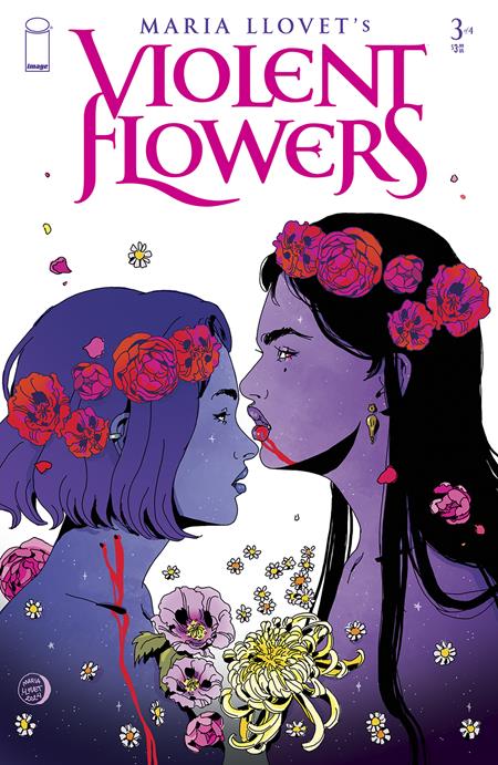 VIOLENT FLOWERS #3 (OF 4) CVR B MARIA LLOVET FLOWER CROWN VAR (MR) - Release Date: 11/27/24