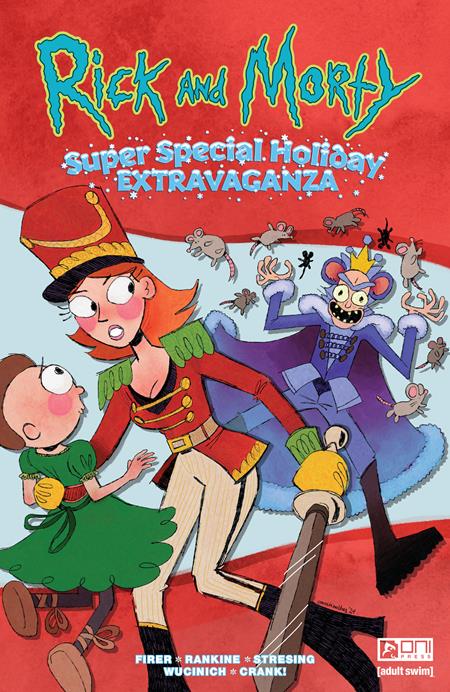 RICK AND MORTY SUPER SPECIAL HOLIDAY EXTRAVAGANZA #1 (ONE SHOT) CVR B EMMETT HOBBES VAR (MR) - Release Date: 11/27/24