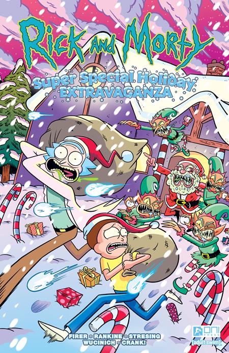 RICK AND MORTY SUPER SPECIAL HOLIDAY EXTRAVAGANZA #1 (ONE SHOT) CVR C MARC ELLERBY VAR (MR) - Release Date: 11/27/24