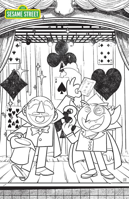 SESAME STREET #4 (OF 4) CVR C SEAN DOVE COLORING BOOK VAR - Release Date: 11/27/24