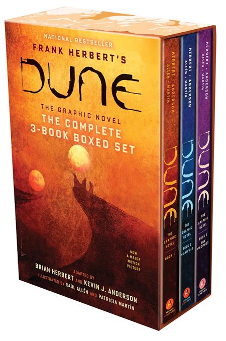 DUNE THE GRAPHIC NOVEL THE COMPLETE 3 BOOK BOXED SET HC DUNE MUAD'DIB AND THE PROPHET ISBN: 978141978717157800 - Release Date: 11/19/25
