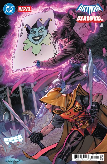 DC MARVEL BATMAN DEADPOOL #1 (ONE SHOT) CVR I ANDY KUBERT DAMIAN WAYNE GAMBIT CARD STOCK VAR ISBN: 76194139316200181 - Release Date: 11/19/25