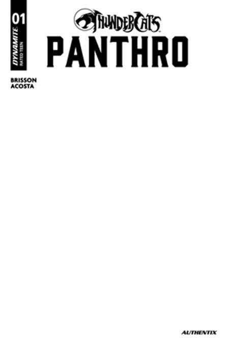 THUNDERCATS PANTHRO #1 CVR E BLANK AUTHENTIX VAR ISBN: 72513036050201051 - Release Date: 11/26/25