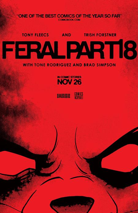 FERAL #18 CVR B TONY FLEECS & TRISH FORSTNER MOVIE POSTER HOMAGE VAR ISBN: 70985303949501821 - Release Date: 11/26/25